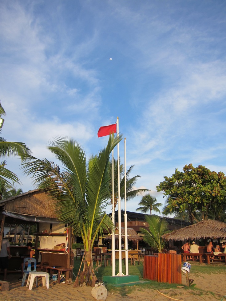Rote Strandflagge Mai 2015
