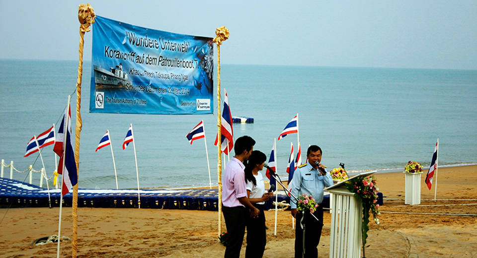 Khao Lak Underwater World: Patrouillenboot T13 ist erster Teil des Künstlichen Riffs